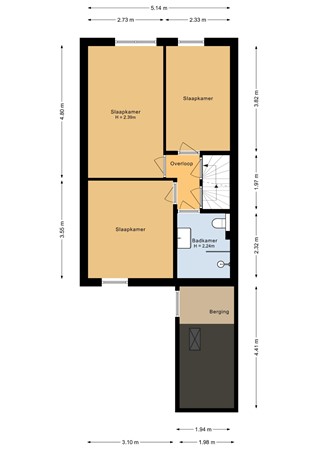 Floorplan - Bergeend 21, 3752 KN Bunschoten-Spakenburg